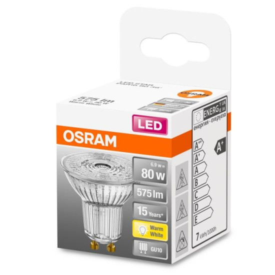 Світлодіодна лампа Osram LED PAR16 80 36 6,9Вт/827 GU10 6х1