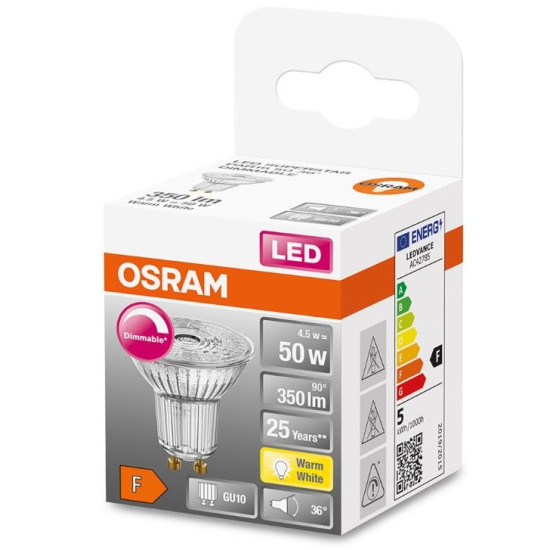 Світлодіодна лампа Osram LED PAR16 DIM 50 36 4,5Вт/927 GU10 6х1