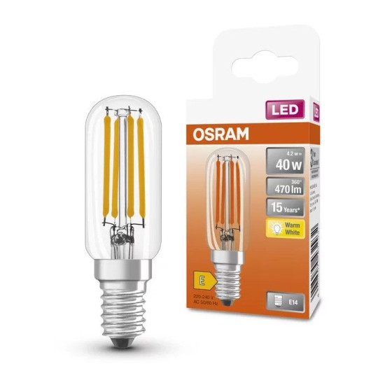 Світлодіодна лампа Osram LED T26 40 4Вт/827 FIL E14 10х1
