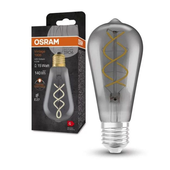 Лампа світлодіодна Osram 1906 LEDISON 125 4Вт/818 S FIL SM E27 4х1