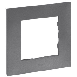 Рамка 1-постова Legrand Niloe Step сталь (863491)