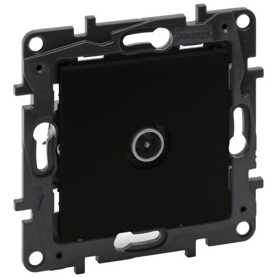 TV розетка Legrand Niloe Step зірка чорна (863574)