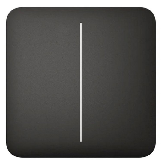 Клавіша розумного вимикача 2кл Ajax 45119.144.BL SoloButton для LightSwitch чорна (29797)