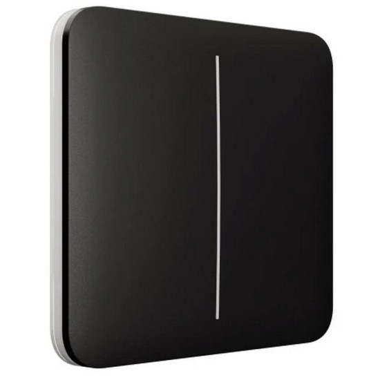 Клавіша розумного вимикача 2кл Ajax 45119.144.BL SoloButton для LightSwitch чорна (29797)