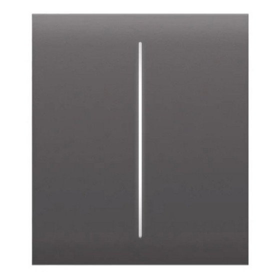 Клавіша розумного вимикача 2кл Ajax 46029.140.GR CenterButton для LightSwitch сіра (29830)