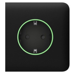 Центральна панель розумної розетки Ajax 52807.163.BL SideCover Smart для OutletCore чорна (38780)