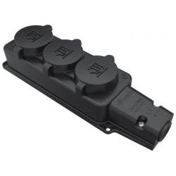 Потрійна колодка Bemis BK1-1402-3613 1х16А каучукова IP54 (6.1.92745)