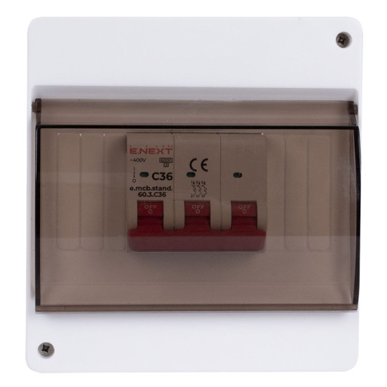 Навісний пластиковий корпус E.Next e.plbox.stand.n.06k 6-модульний (s029113)