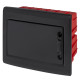 Вбудованний пластиковий корпус E.Next e.plbox.pro.w.12b.black 12м чорний IP40 (CP12912B)