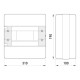 Вбудованний пластиковий корпус E.Next e.plbox.pro.w.72b.black 72м чорний IP40 (CP12972B)