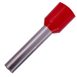 Ізольований втулковий наконечник E.Next e.terminal.stand.e6018.red 6мм2 червоний, 100шт (s3036064)