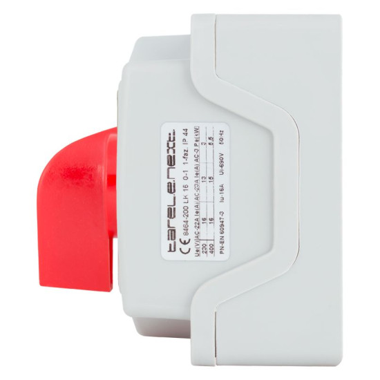Корпусний пакетний перемикач E.Next LK25/1.216-ОВ/45 1p 0-1 25А IP44 (8464-200)