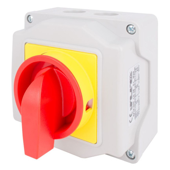 Корпусний пакетний перемикач E.Next LK25/2.211-ОК/45 3p 0-1 25А IP44 під пломбування (8418-200)