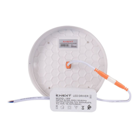 Накладний світильник E.Next e.LED.stand.MP.Round.S.36.4500 круглий 36Вт 4500К 3240Лм (l0861007)