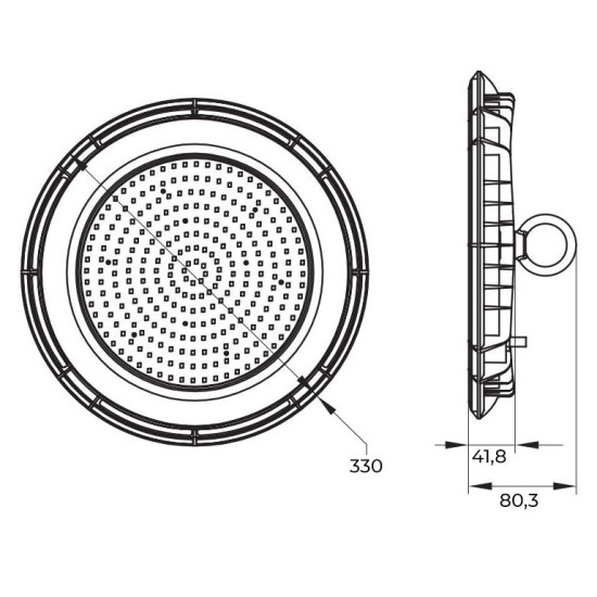 Підвісний світильник E.Next e.LED.ufo.stand.200.6500 200Вт 6500К IP65 (l0830016)