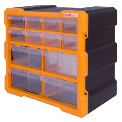 Пластиковий органайзер E.Next e.toolbox.pro.19 12-секційний 267х157х262мм (t011019)