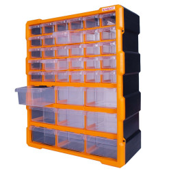 Пластиковий органайзер E.Next e.toolbox.pro.21 24" 39-секційний 381х157х475мм (t011021)