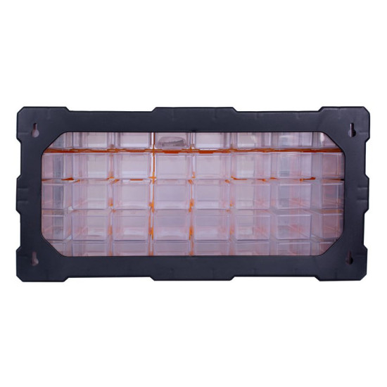 Пластиковий органайзер E.Next e.toolbox.pro.23 22" 40-секційний 497х157х250мм (t011023)