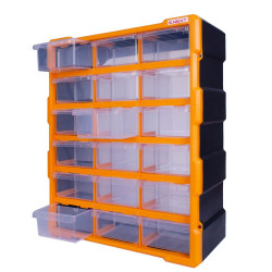 Пластиковий органайзер E.Next e.toolbox.pro.24 24" 18-секційний 381х157х475мм (t011024)