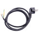Вилка зі шнуром E.Next e.wire.plug.black.0,75 3х0,75 1,2м чорний (l020012)