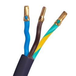 Вилка зі шнуром E.Next e.wire.plug.black.0,75 3х0,75 1,2м чорний (l020012)