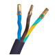 Вилка зі шнуром E.Next e.wire.plug.black.1,5 3х1,5 1,2м чорний (l020014)