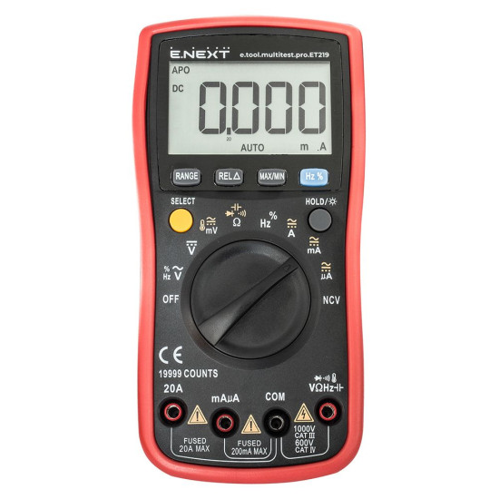 Цифровий мультиметр E.Next e.tool.multitest.pro.ET219 (p074003)