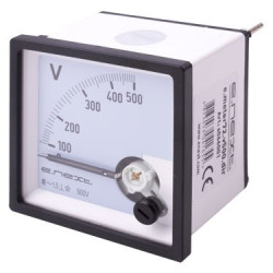 Щитовий вольтметр E.Next e.meter72.v500.dir АС 500В 72х72мм (s066001)