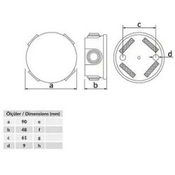 Термопластикова коробка Bemis BB2-0241-0003 ABS Ø90 IP44 (5.1.1.98534)