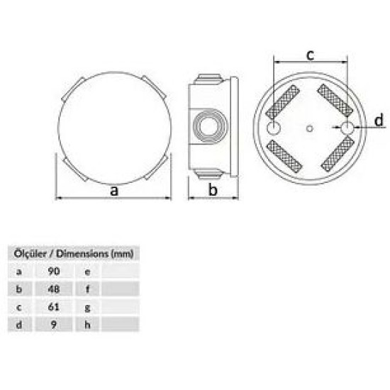 Термопластикова коробка Bemis BB2-0241-0003 ABS Ø90 IP44 (5.1.1.98534)