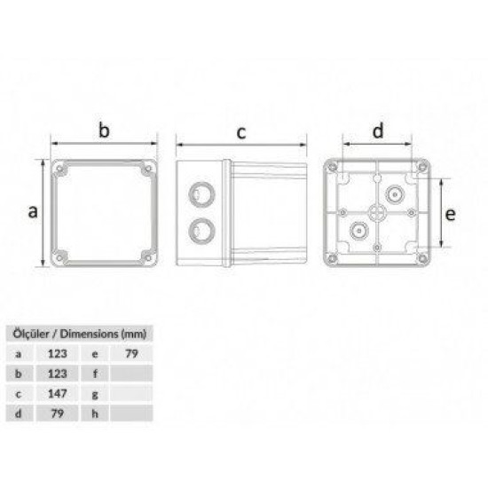 Термопластикова коробка Bemis BB2-0531-0063 ABS 120x120x140 IP44 (5.1.1.98539)