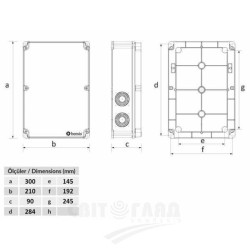 Термопластикова коробка Bemis BB2-0731-0003 ABS 222x300x90 IP44 (5.1.1.98542)