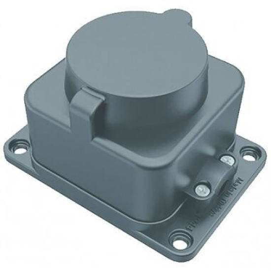 Настінний роз'єм Bemis BK1-1402-3511 1х16А каучуковий IP54 (6.1.92743)