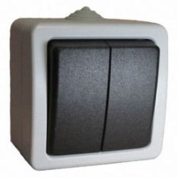 Двоклавішний вимикач Sokol IP54 (7.3.6.88620)