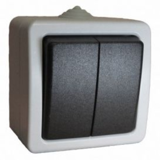 Двоклавішний вимикач Sokol IP54 (7.3.6.88620)