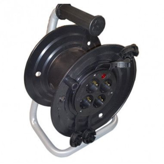 Переносний подовжувач на котушці Bemis BM8-2104-0000 16А 4шт ПВС 3х1,5 25м IP44 (7.5.1.164766)
