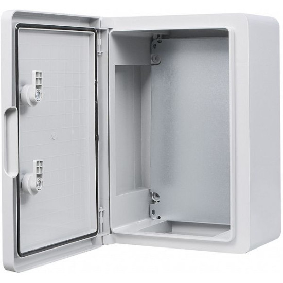 Ударостійкий корпус з АБС-пластику Аско-Укрем UBox 250x350x150мм (непрозорі дверцята)