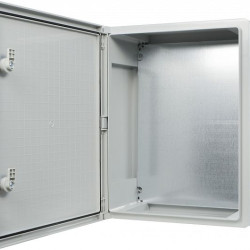 Ударостійкий корпус з АБС-пластику Аско-Укрем UBox 350x500x190мм (непрозорі дверцята)