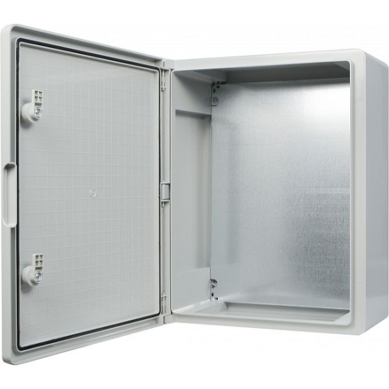 Ударостійкий корпус з АБС-пластику Аско-Укрем UBox 350x500x190мм (непрозорі дверцята)