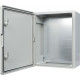 Ударостійкий корпус з АБС-пластику Аско-Укрем UBox 350x500x190мм (непрозорі дверцята)