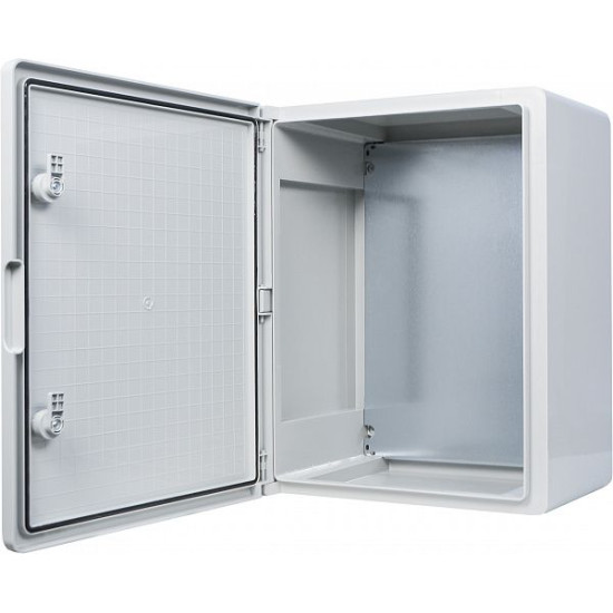 Ударостійкий корпус з АБС-пластику Аско-Укрем UBox 400x500x240мм (непрозорі дверцята)