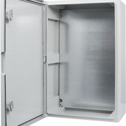 Ударостійкий корпус з АБС-пластику Аско-Укрем UBox 400x600x200мм (непрозорі дверцята)