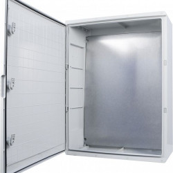 Ударостійкий корпус з АБС-пластику Аско-Укрем UBox 600x800x280мм (непрозорі дверцята)