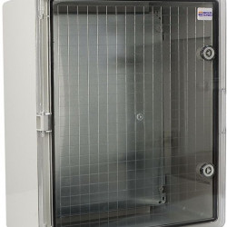Ударостійкий корпус з АБС-пластику Аско-Укрем UBox 400x500x180мм (прозорі дверцята)