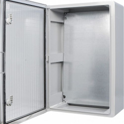 Ударостійкий корпус з АБС-пластику Аско-Укрем UBox 400x600x200мм (прозорі дверцята)