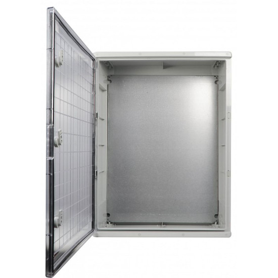 Ударостійкий корпус з АБС-пластику Аско-Укрем UBox 600x800x280мм (прозорі дверцята)