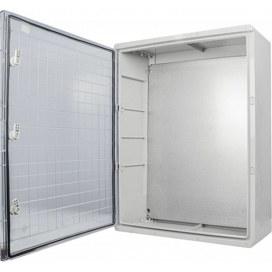 Ударостійкий корпус з АБС-пластику Аско-Укрем UBox 600x800x280мм (прозорі дверцята)