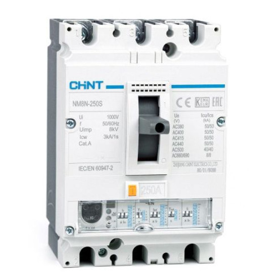 Силовий автоматичний вимикач Chint NM8N-250S EN 250 3P