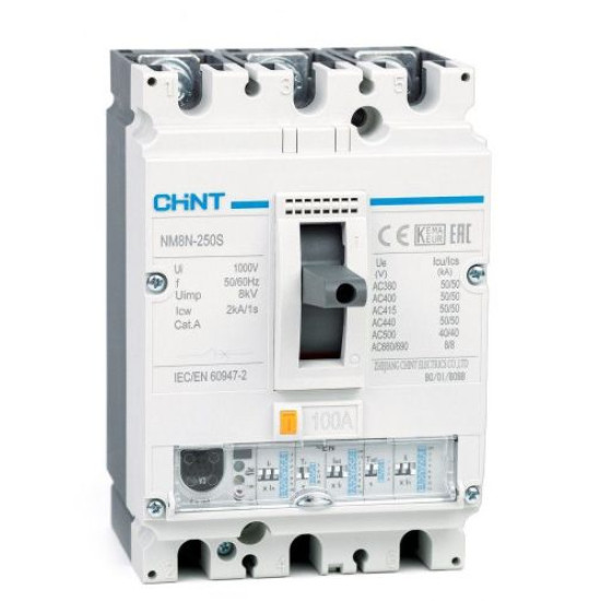 Силовий автоматичний вимикач Chint NM8N-250S EN 100 3P