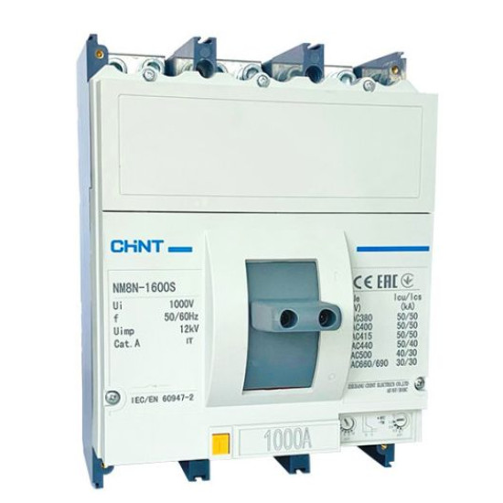 Корпусний автоматичний вимикач Chint NM8N-1600S TM 1000 3P